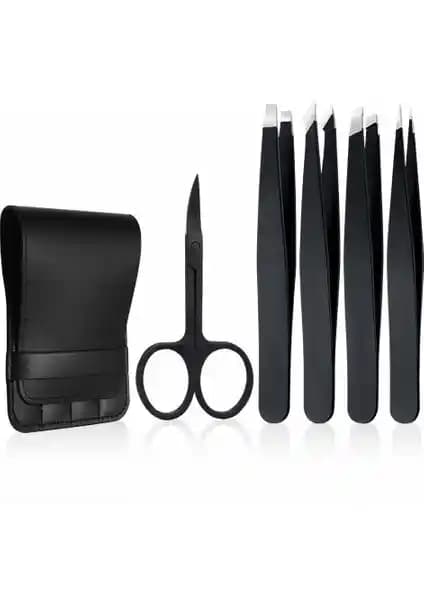 Valkyrie Profesyonel Paslanmaz Çelik 5'li Cımbız Seti Güvenli ve Şık Tasarım