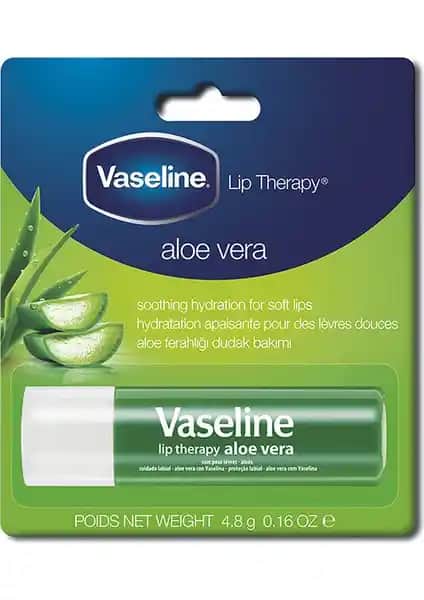 Vaseline Aloe Vera Dudak Balmı 4.8 g ile sağlıklı ve nemli dudaklar elde edin