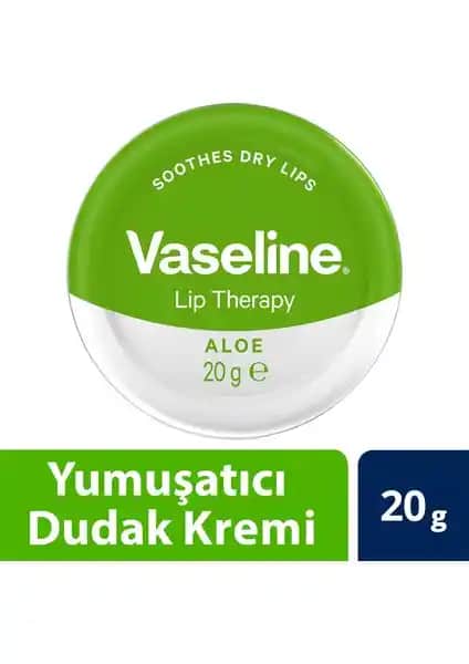 Vaseline Lip Therapy Aloe Vera Dudak Nemlendirici ile Sağlıklı ve Yumuşak Dudaklar