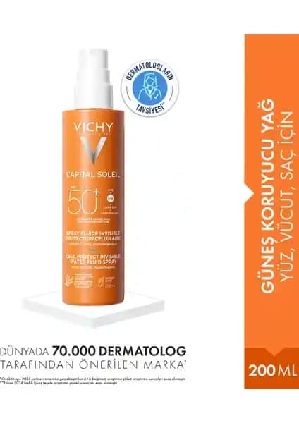 Vichy Capital Soleil SPF 50+ Güneş Koruyucu Sprey: Yüksek Koruma ve Hafif Formül Özellikleri