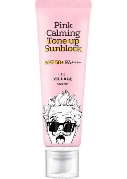 Village 11 Factory Pembe Güneş Koruyucu SPF50+ PA++++ ve Çok Amaçlı Kullanım Ürünü