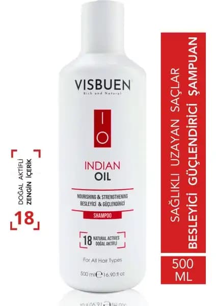 Visbuen Hint Yağı Şampuanı: Doğal İçeriklerle Hızlı Saç Uzatma ve Güçlendirme
