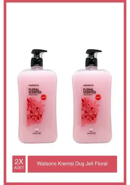 Watsons Çiçek Aromalı Kremsi Duş Jeli 1000 ml ile doğal ve ferahlatıcı temizlik deneyimi