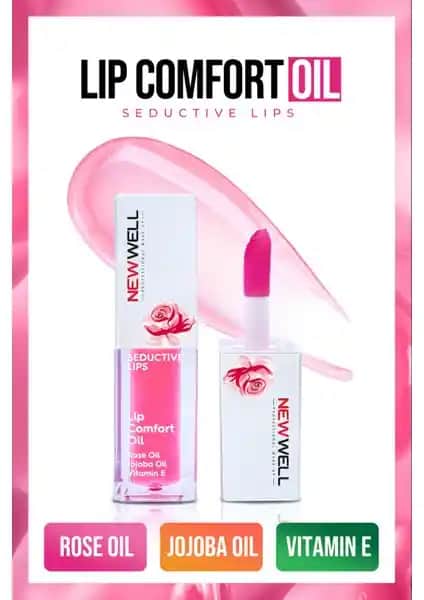 Well Lip Comfort Oil Dudak Bakım Yağı: Doğal ve Hafif Dudak Bakımı için Günlük Kullanım