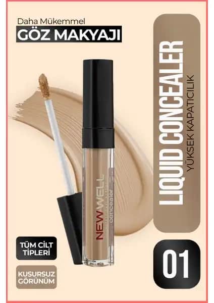 Well Liquid Concealer 01: Günlük Kullanım İçin Hafif ve Yüksek Kapatıcılığlı Makyaj Ürünü
