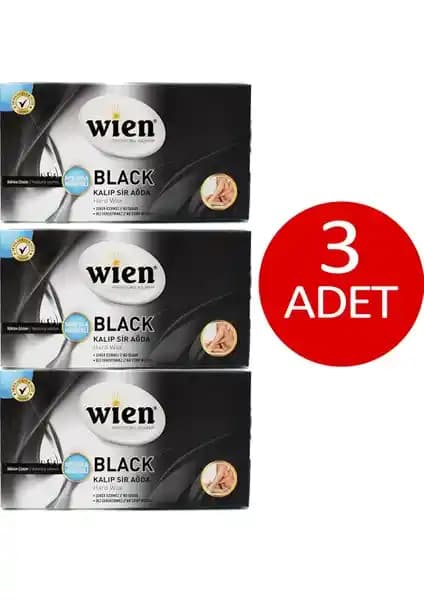 Wien Kalıp Sir Ağda Siyah 3'lü – Evde Profesyonel Kalitede Ağda Deneyimi