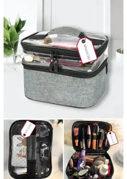 Wmoloxs Kozmetik Makyaj Çantası Organizer: Şık ve İşlevsel Saklama Çözümü