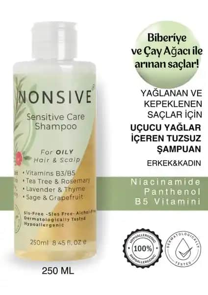 Yağlı ve Hassas Saç Derisi İçin Doğal ve Nazik Nonsive Shampoo Type-3 Ürünü Özellikleri