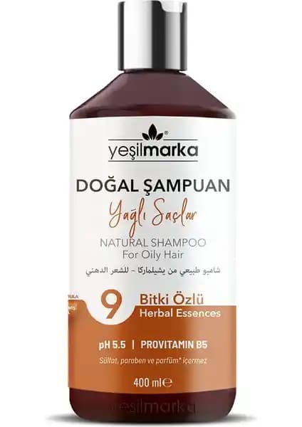 Yeşilmarka Doğal Şampuan: Yağlı Saçlar İçin Organik ve Paraben İçermeyen Bakım Ürünü