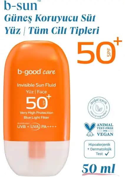 Yetişkinler İçin Güçlü ve Güvenilir SPF 50+ Güneş Koruyucu Sütü Ürün Özellikleri