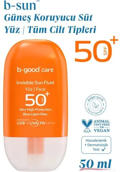 Yetişkinler İçin Güçlü ve Güvenilir SPF 50+ Güneş Koruyucu Sütü Ürün Özellikleri