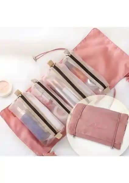 Yongtai Zunhai 4'ü 1 Arada Kadın Kozmetik Çantası Dayanıklı ve Çok Bölmeli Tasarım