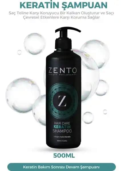 Zento Hair Care Keratin Bakım Şampuanı: Saçlarınız İçin Güçlü ve Parlak Bir Bakım Çözümü