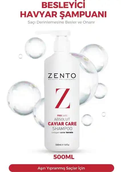 Zento Pro Care Absolut Cavıar Care Havyar Bakım Şampuanı Saçları Güçlendirir ve Parlaklık Kazandırır