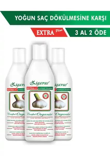 Zigavus Extra Plus Sarımsaklı Şampuan ile Saç Dökülmesini Azaltan Güçlü Bakım Çözümü