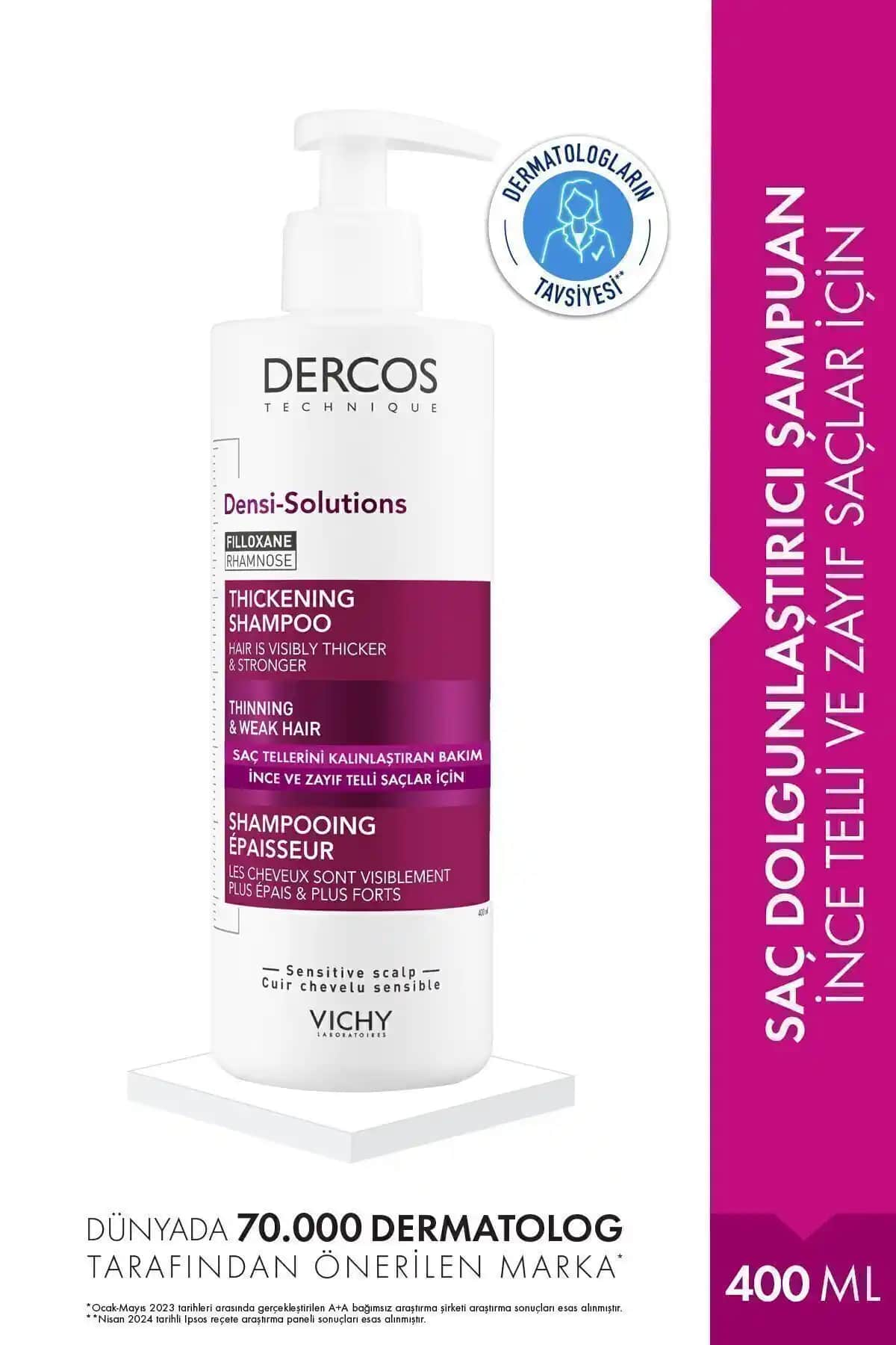 Vichy Dercos Densi-solution ve Energisant: Hangi Saç Şampuanı Daha İyi?