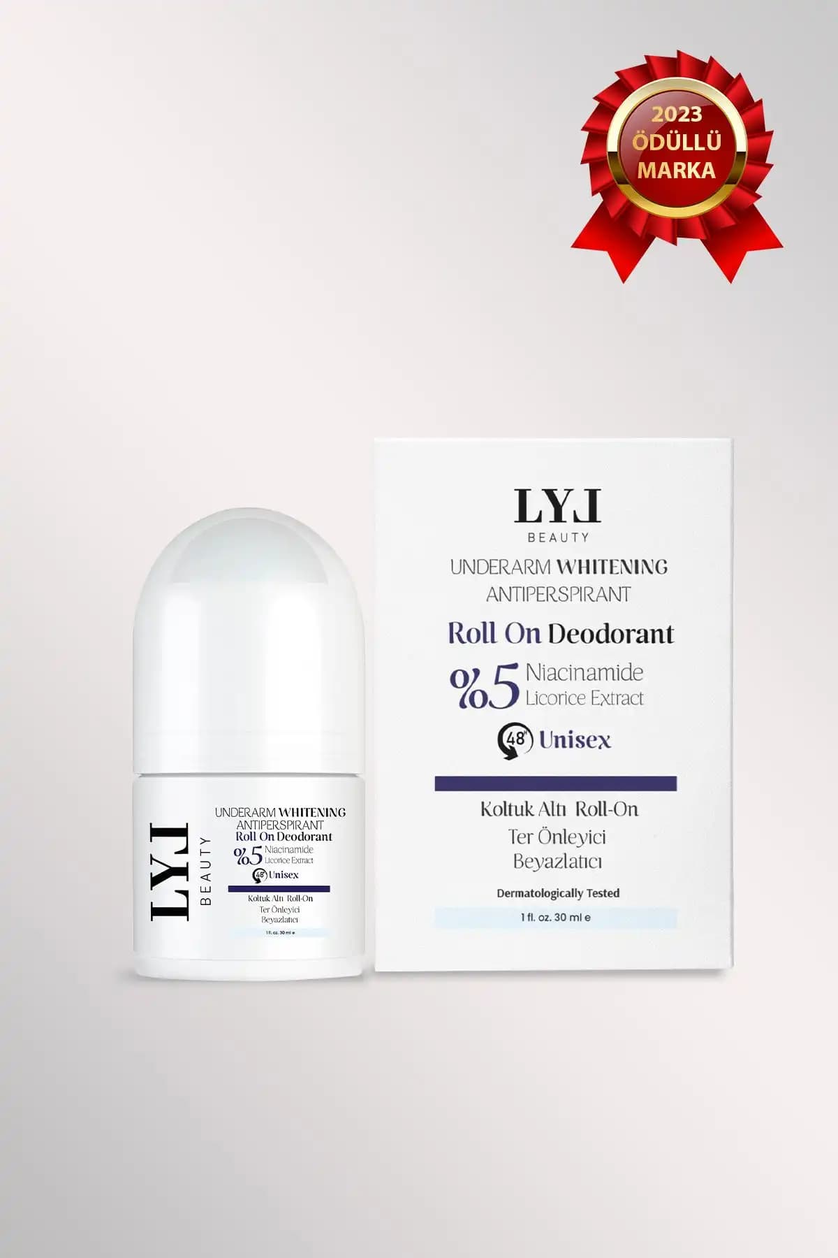 LYL BEAUTY Beyazlatıcı, Ter Ve Koku Önleyici Roll-on - Leke Bırakmayan Doğal Içerik - Unisex