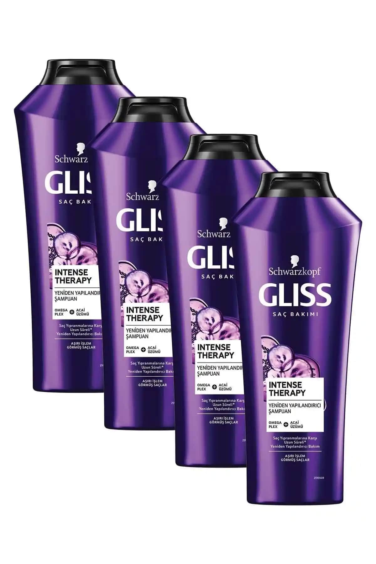 Gliss Intense Therapy Şampuan: 360 ml 4'lü ve 500 ml Omega Plex ile Acai Üzümü Karşılaştırması