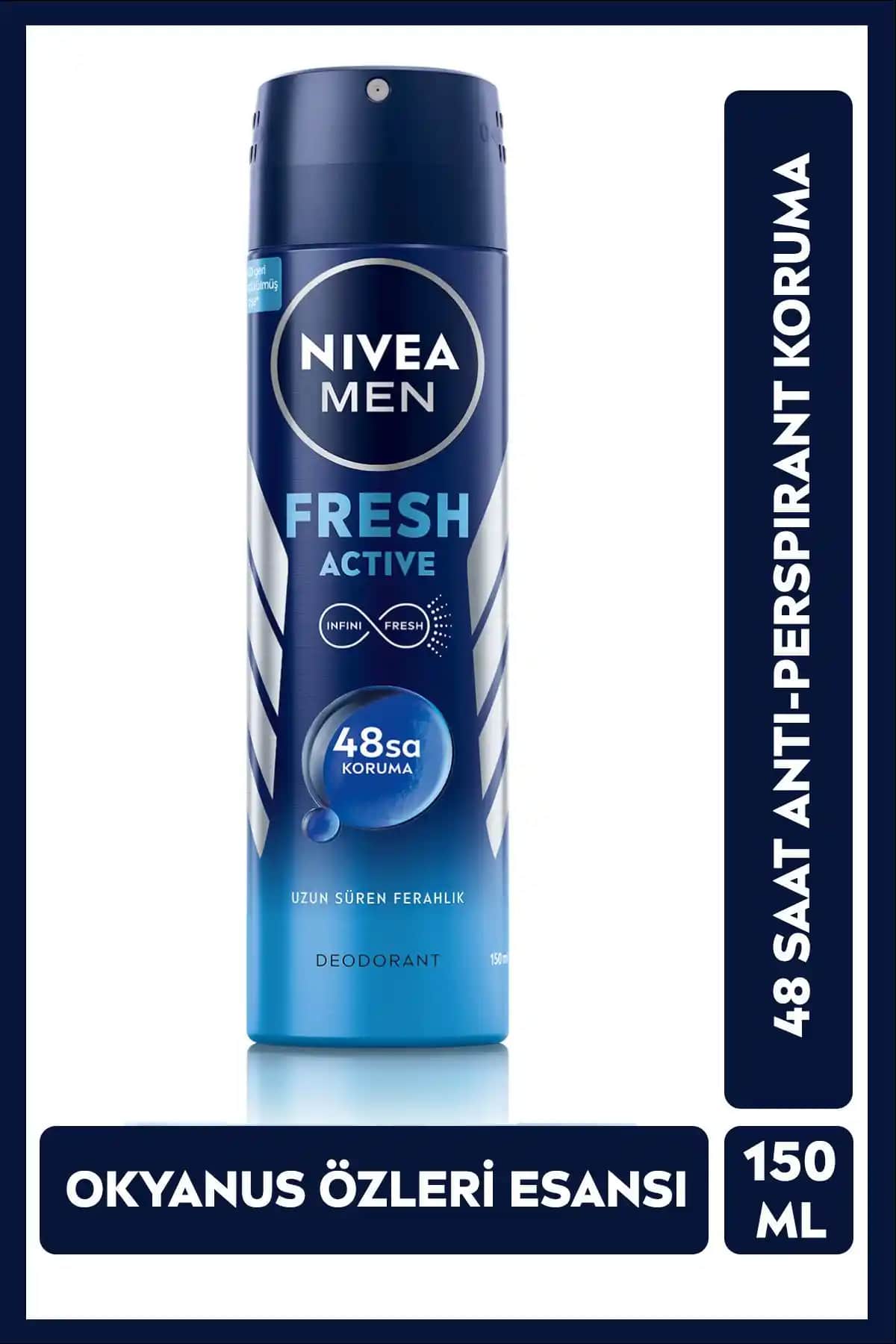 NIVEA MEN Erkek Sprey Deodorant Fresh Active ve Power Karşılaştırması