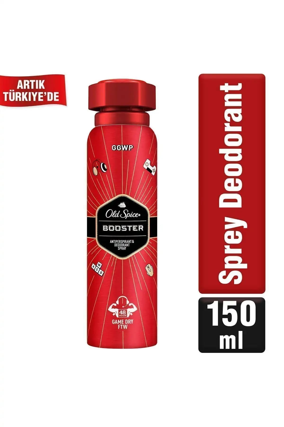 Old Spice Booster Erkekler Için Terleme Önleyici Ve Sprey Vücut Deodorantı 150 ml