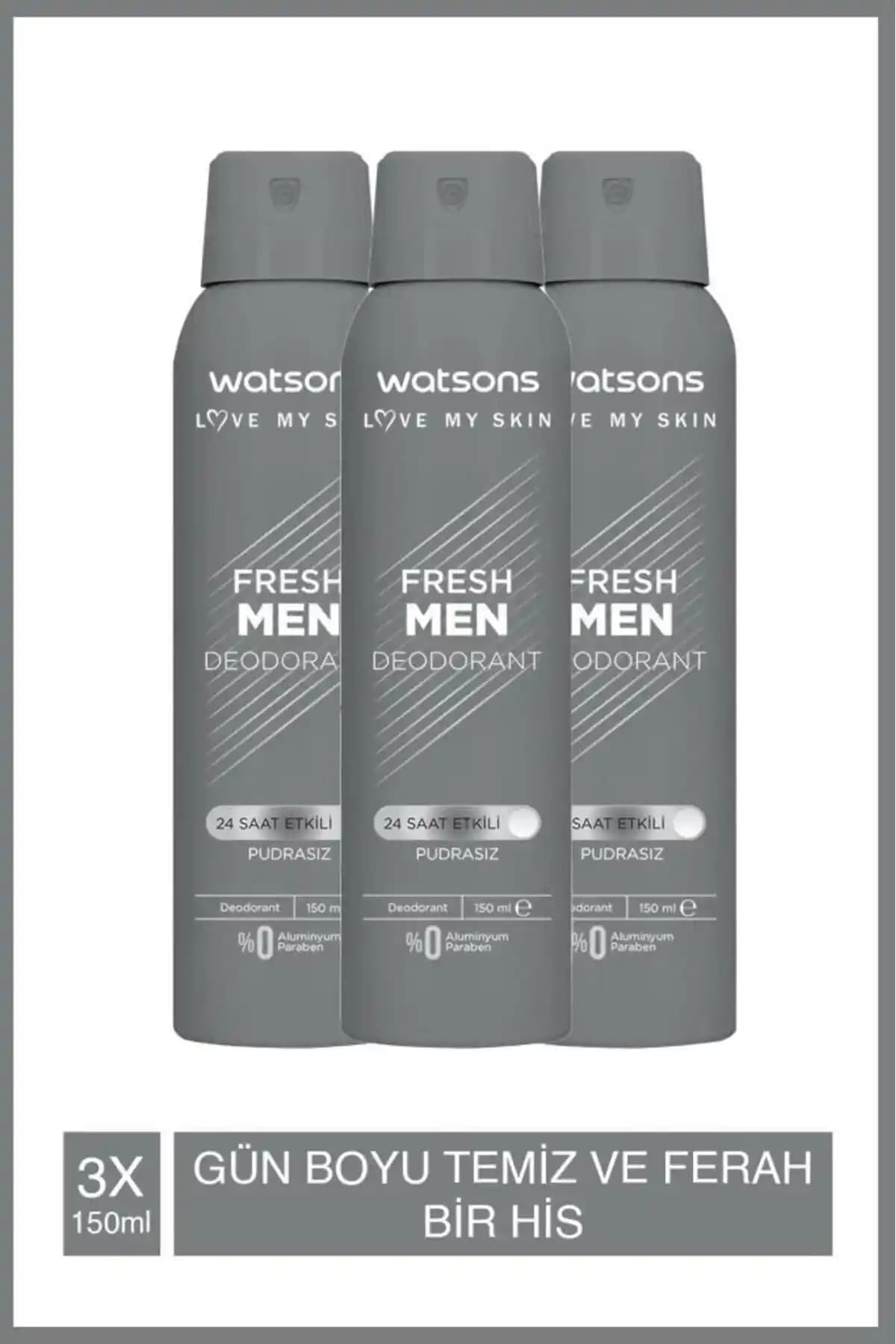 Watsons Fresh Men ve Ocean Comfort Deodorant Spreylerinin Detaylı Karşılaştırması