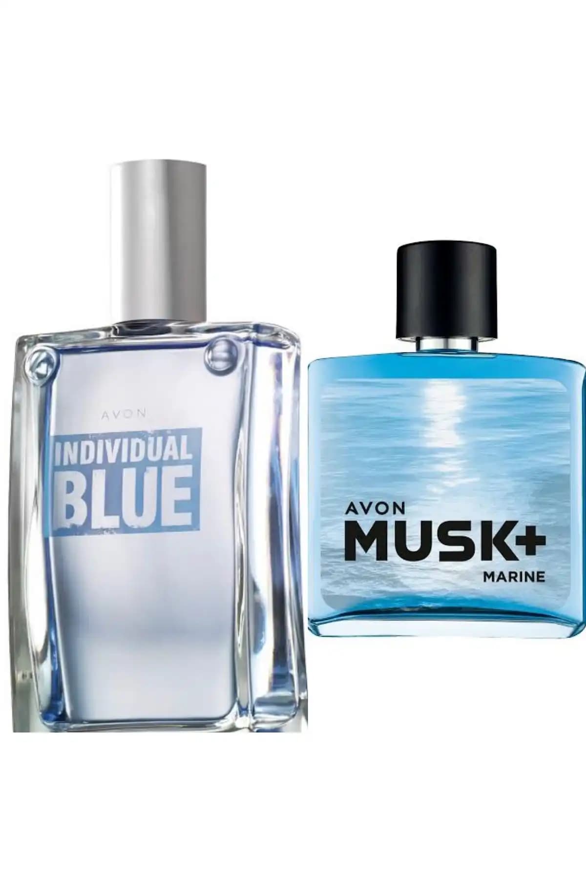 Avon Blue Erkek Parfümü. 100 ml + Avon Musk Marine Edt 75 ml 2li set