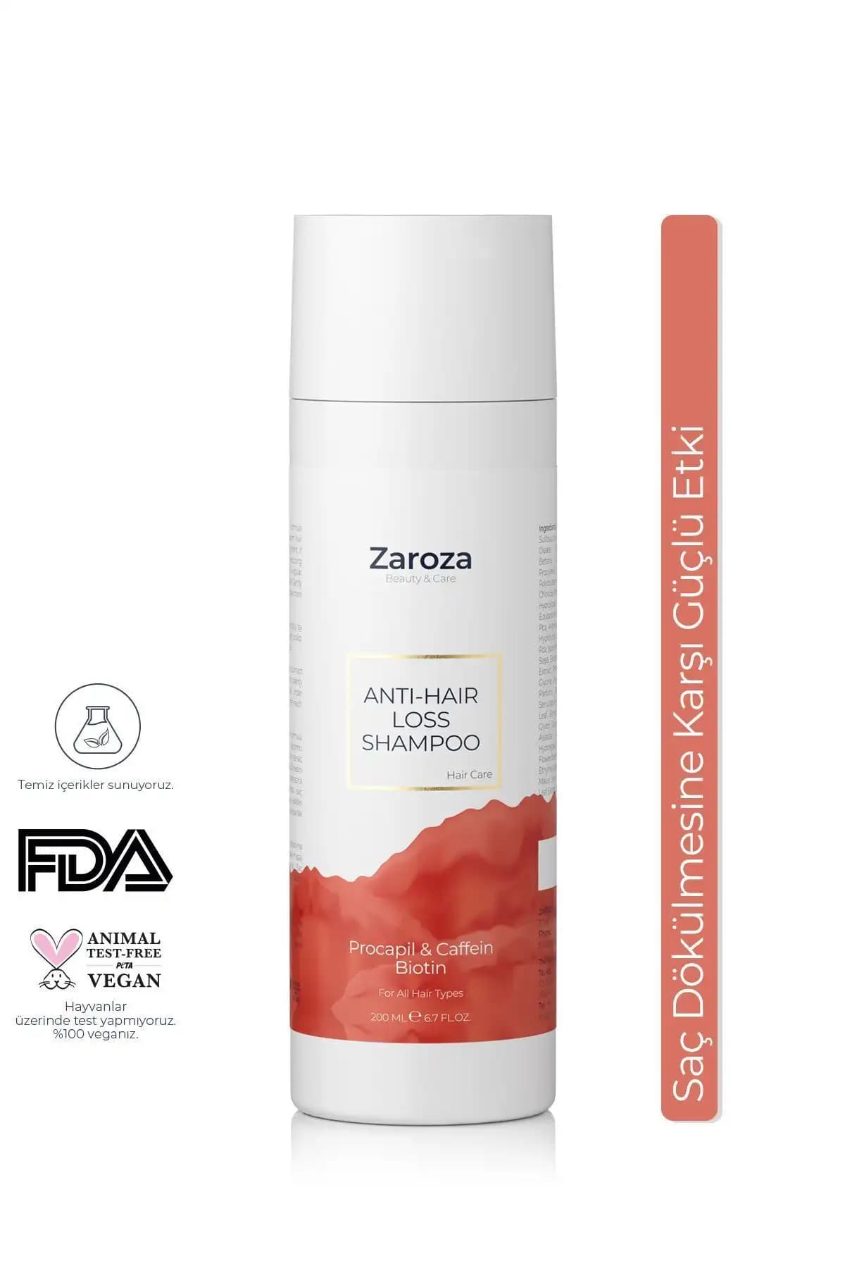ZAROZA Anti-hair Loss Shampoo | Saç Dökülmesine Karşı Şampuan - 200 ml