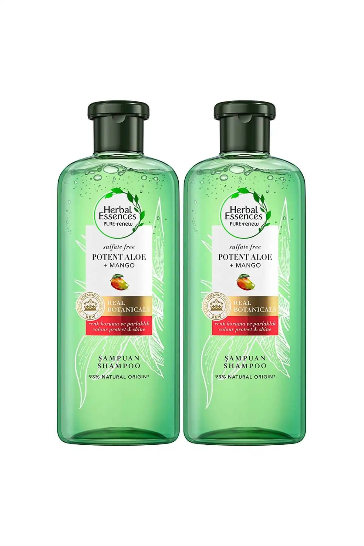 Herbal Essences Sülfatsız Şampuan Aloe Gücü Mango 380 ml X 2 Adet