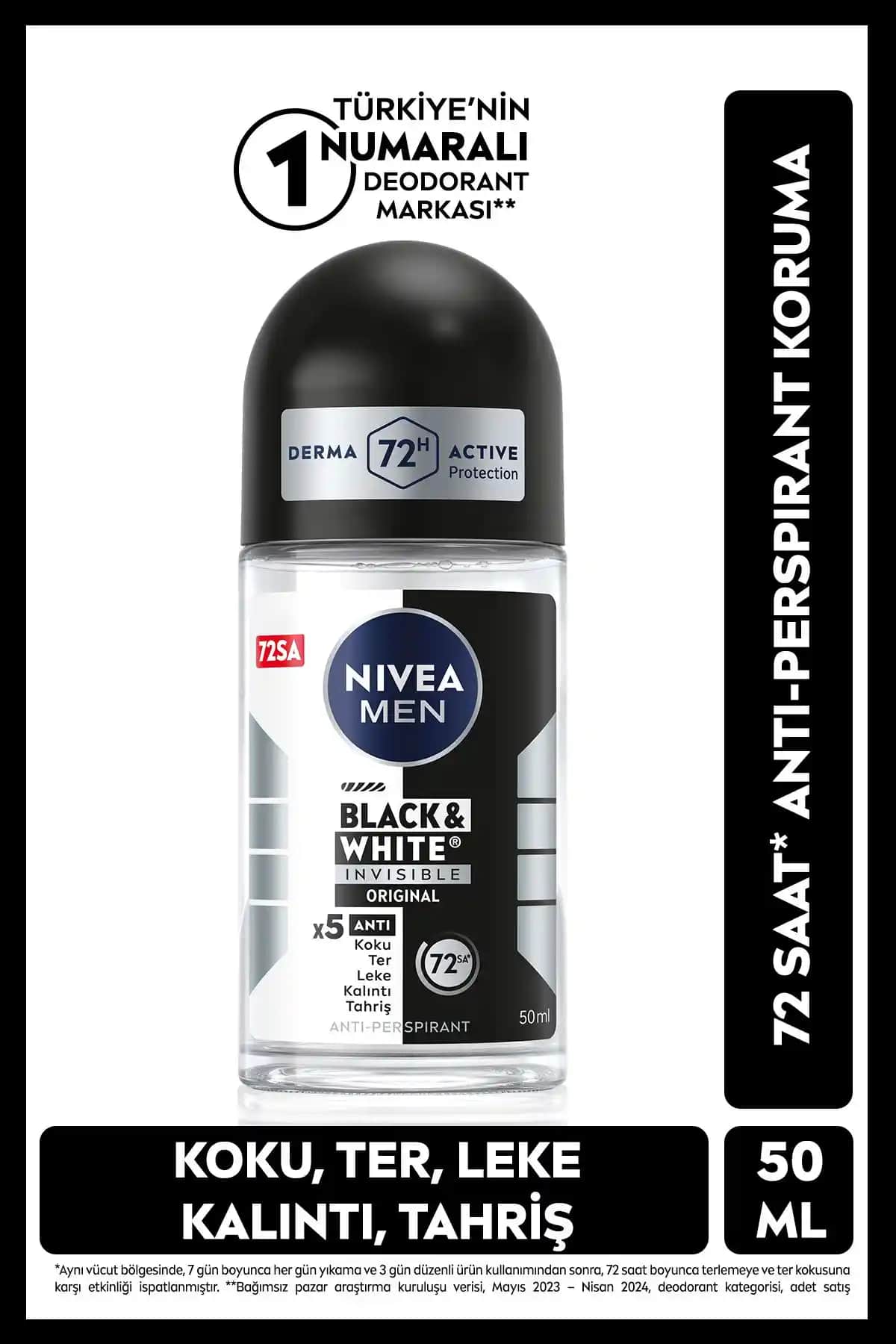 NIVEA Men's Roll On Deodorants: Black&White Invisible vs. Fresh Active İncelemesi