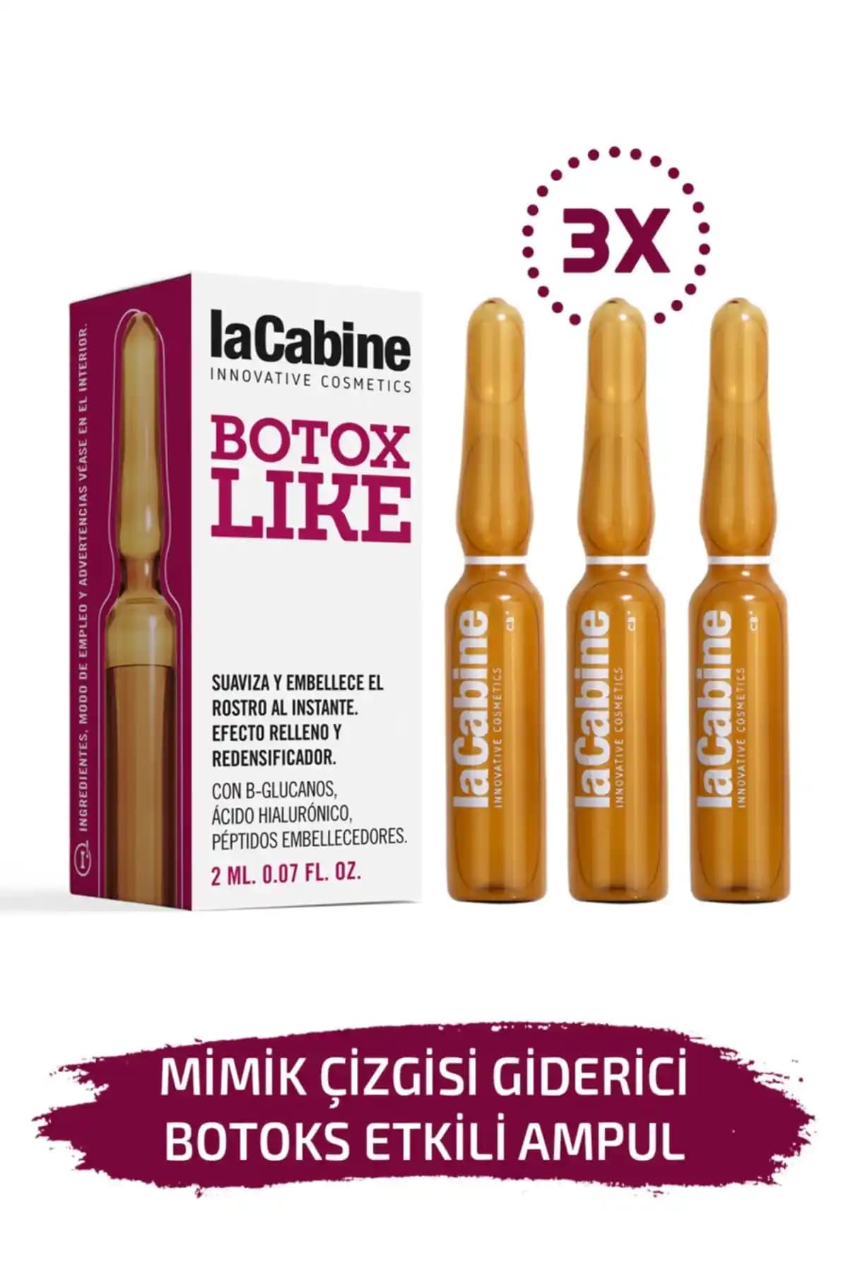 3 Adet Botoks Etkili Ampul: Cilt Bakımında Yenilikçi Çözüm