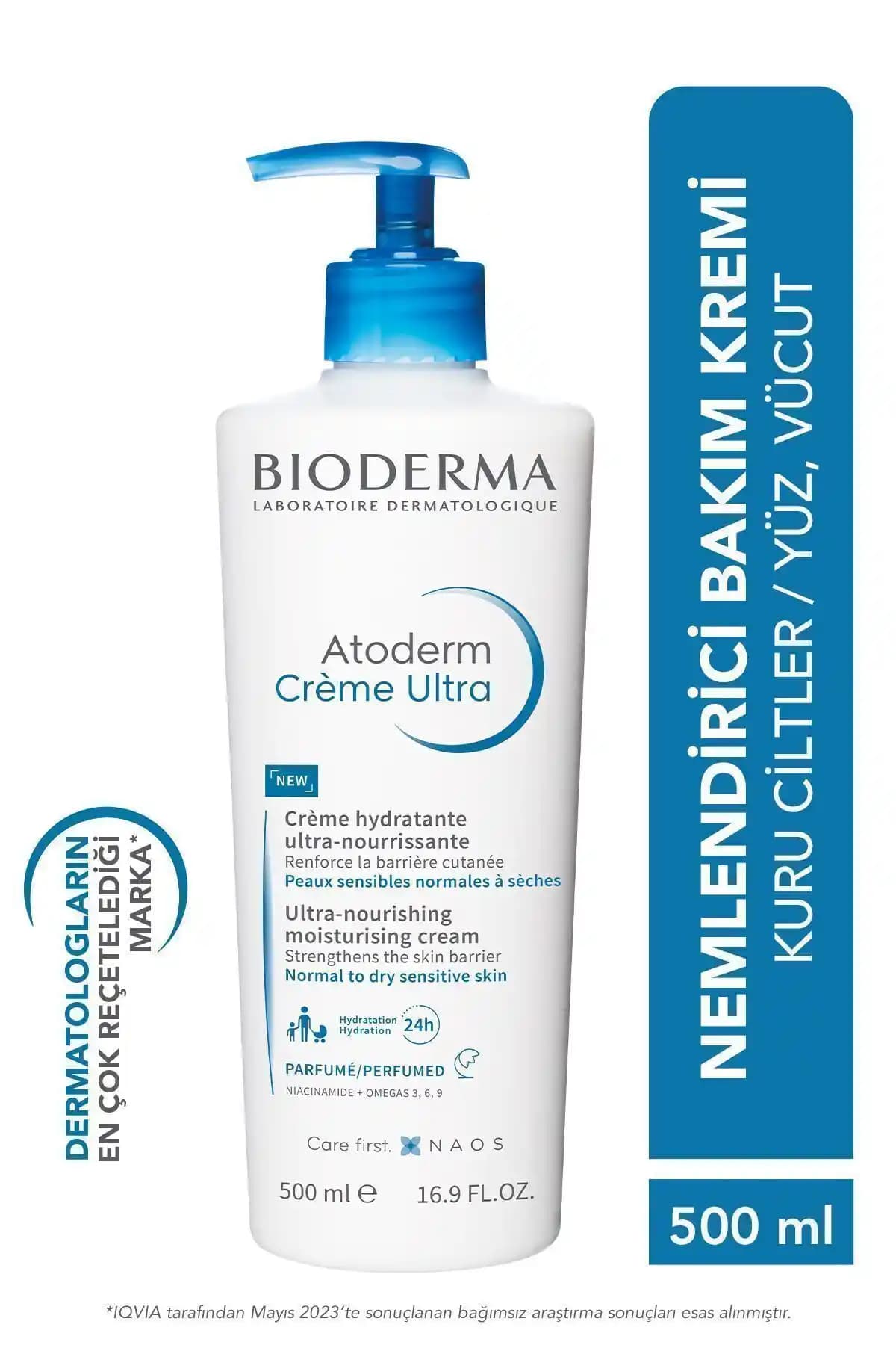 Atoderm Creme Ultra 500 ml: Derinlemesine Nemlendirme ve Cilt Bakımı