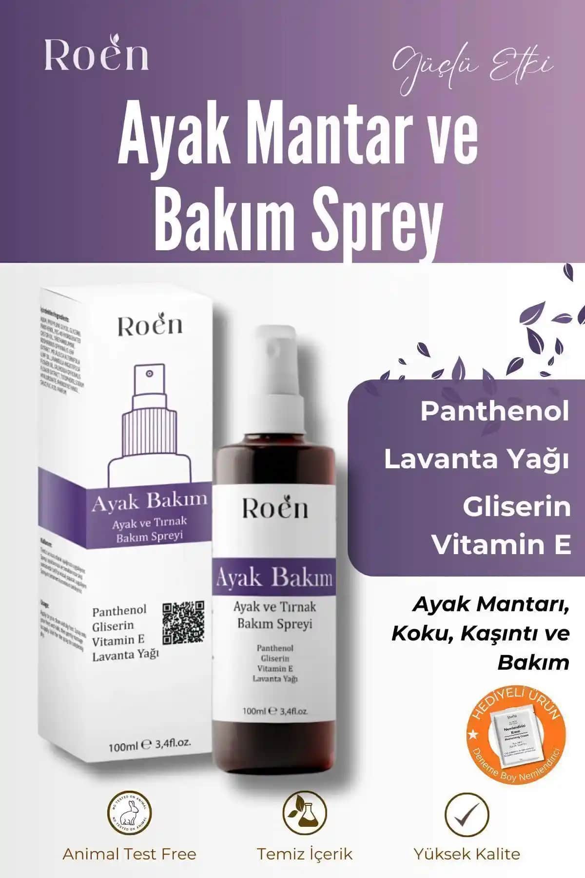 Ayak Mantar ve Kötü Koku Giderici Sprey - Panthenol ve Vitamin Destekli
