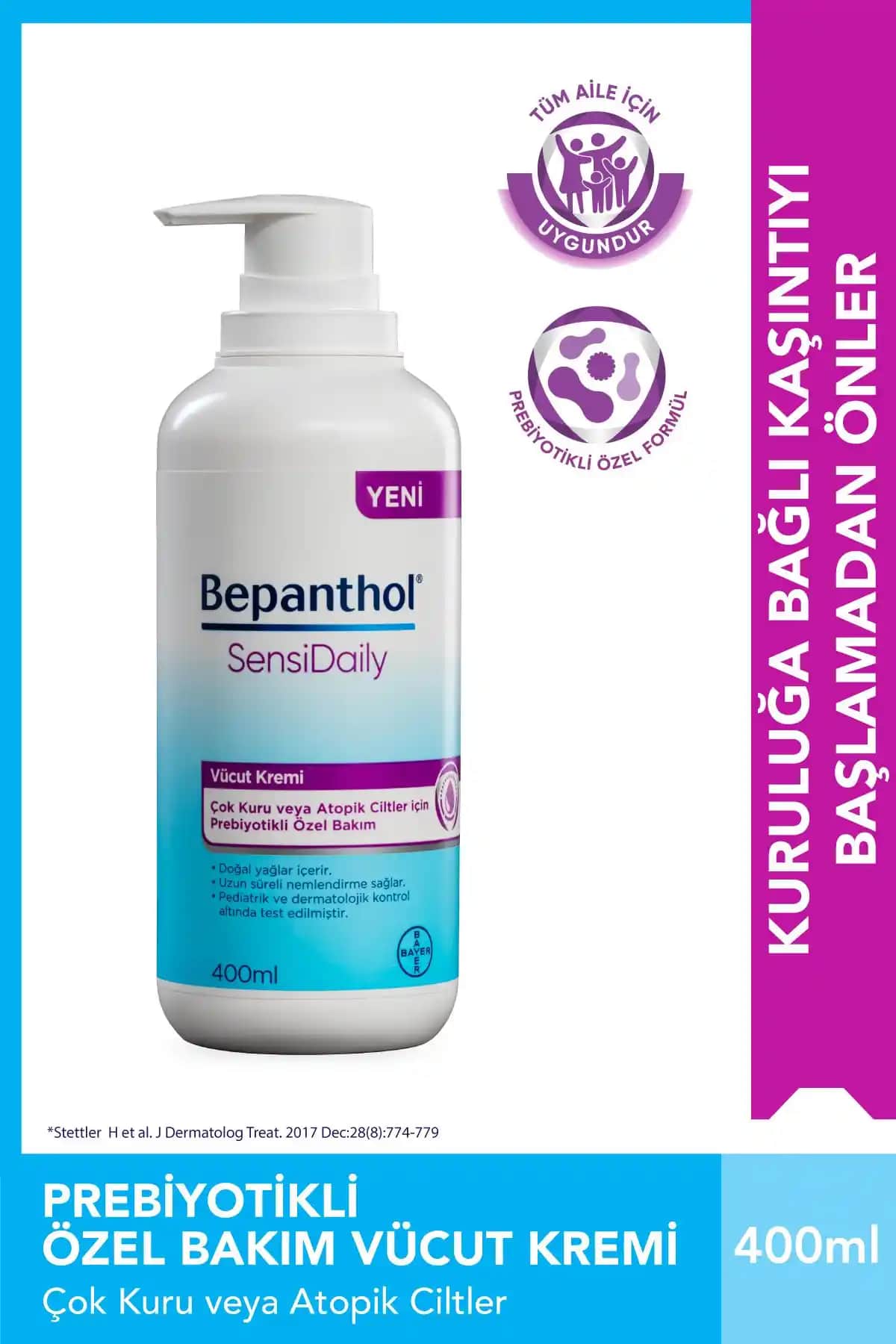Bepanthol Sensidaily Pompalı Günlük Nemlendirici Vücut Kremi