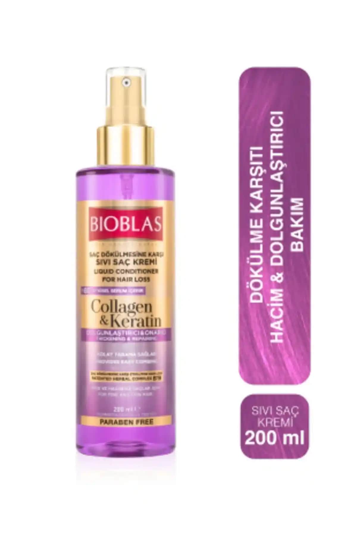 Bioblas Sıvı Saç Kremi Kolajen+Keratin 200 ml - Saç Bakım Ürünü