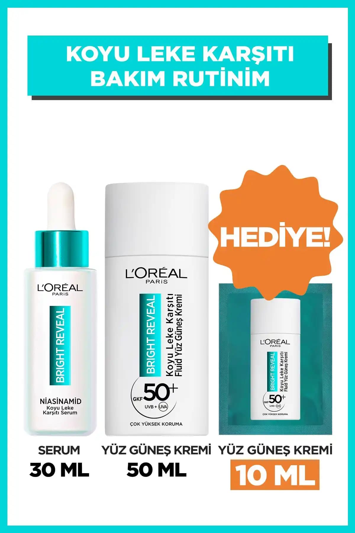 Bright Reveal Koyu Leke Karşıtı Serum ve Güneş Kremi Seti