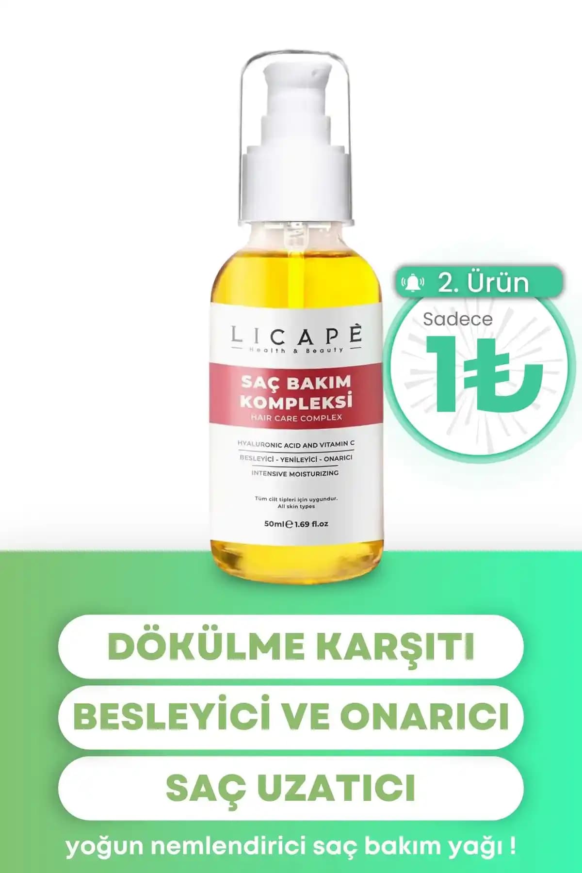 Saç Bakım Kompleksi 50ml: Sağlıklı ve Yumuşak Saçlar İçin