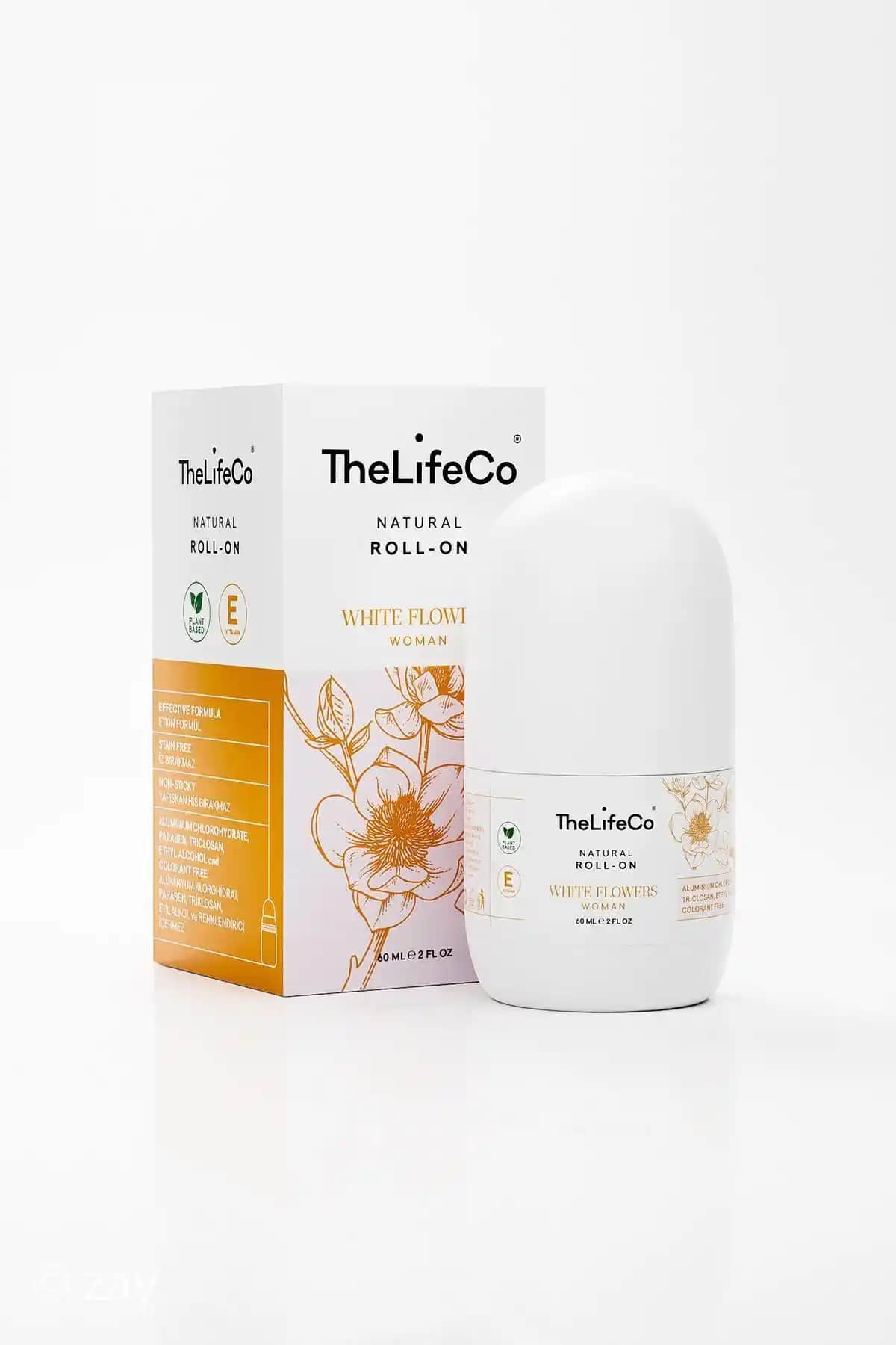 TheLifeCo Doğal Roll-on White Flowers - Organik Deodorant