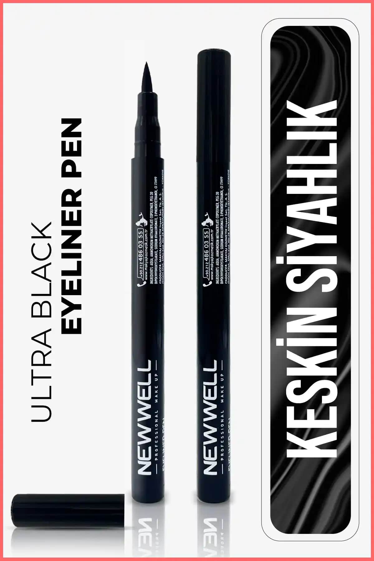 Ultra Black Eyeliner Pen: Suya Dayanıklı ve Kalıcı Göz Makyajı