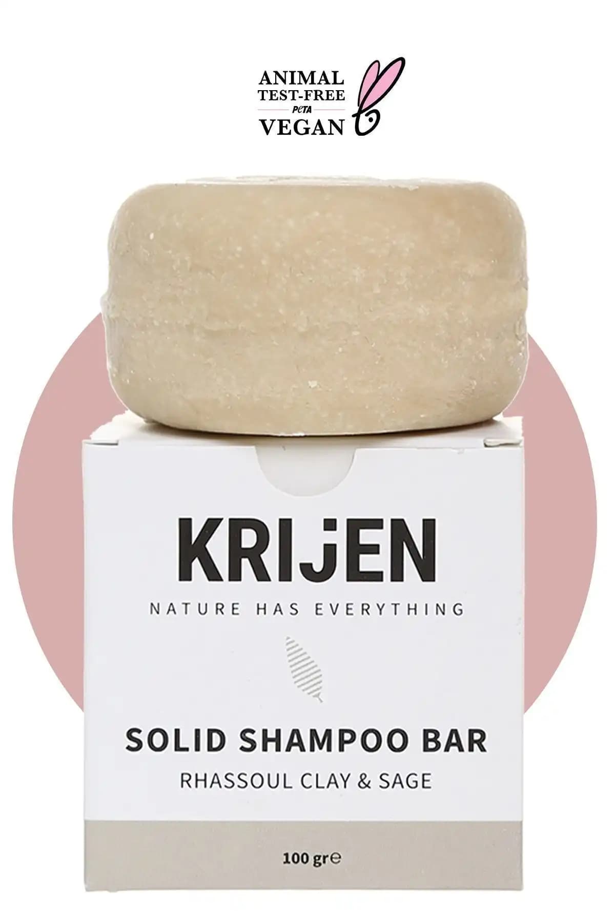 Krijen Rhassoul Kili & Adaçayı Katı Şampuan 100 gr