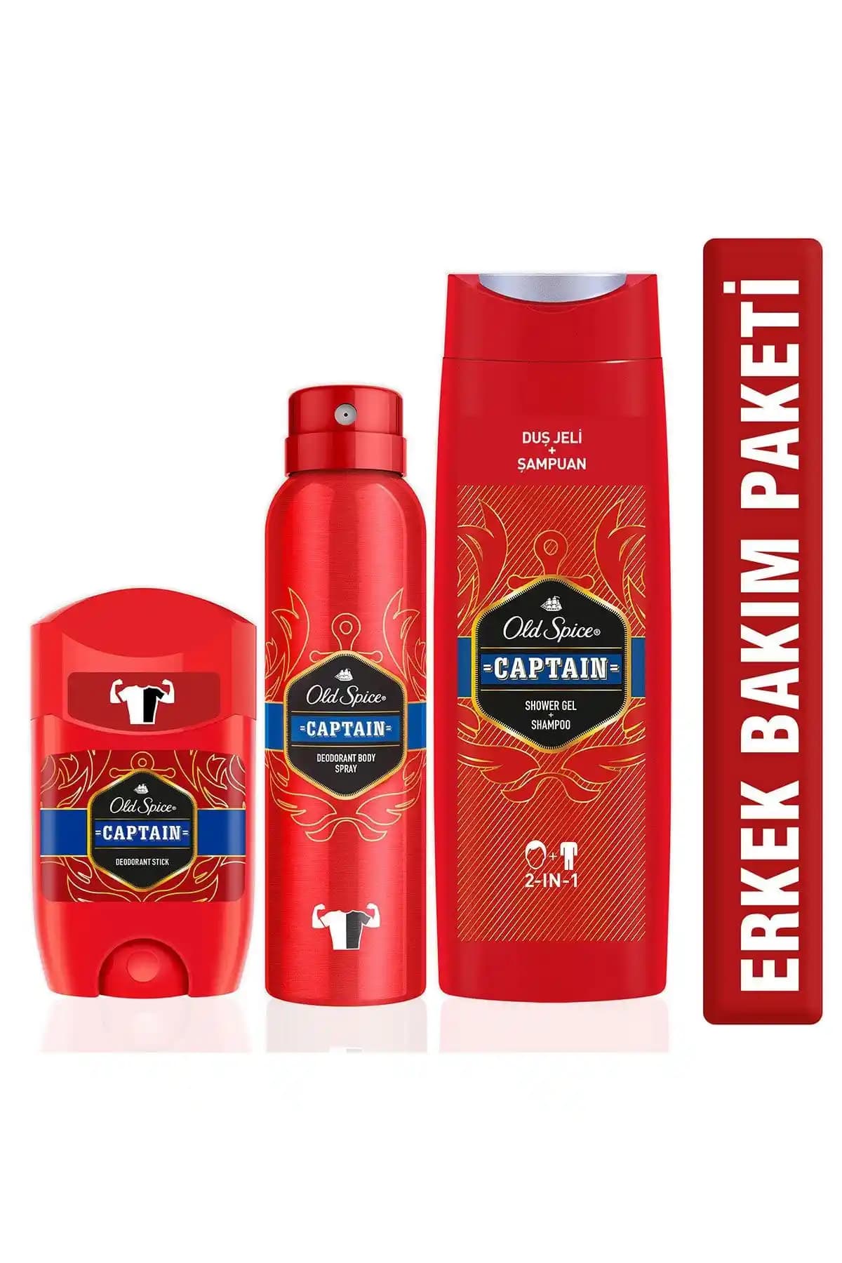 Old Spice 400ml Duş Jeli & Deodorant Seti ile Sprey Deodorantın Karşılaştırması