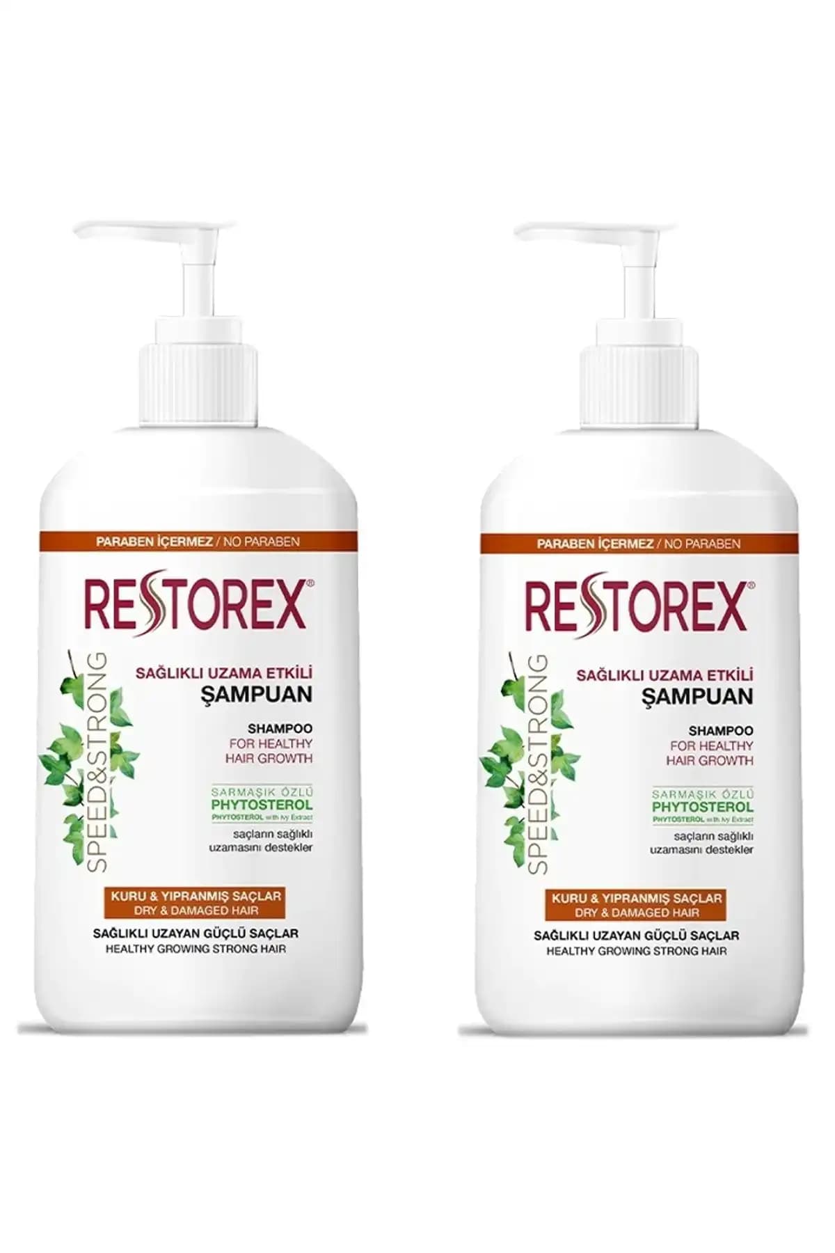Restorex Kuru Ve Yıpranmış Saçlar Için Onarıcı Şampuan 1000 ml 2 Adet