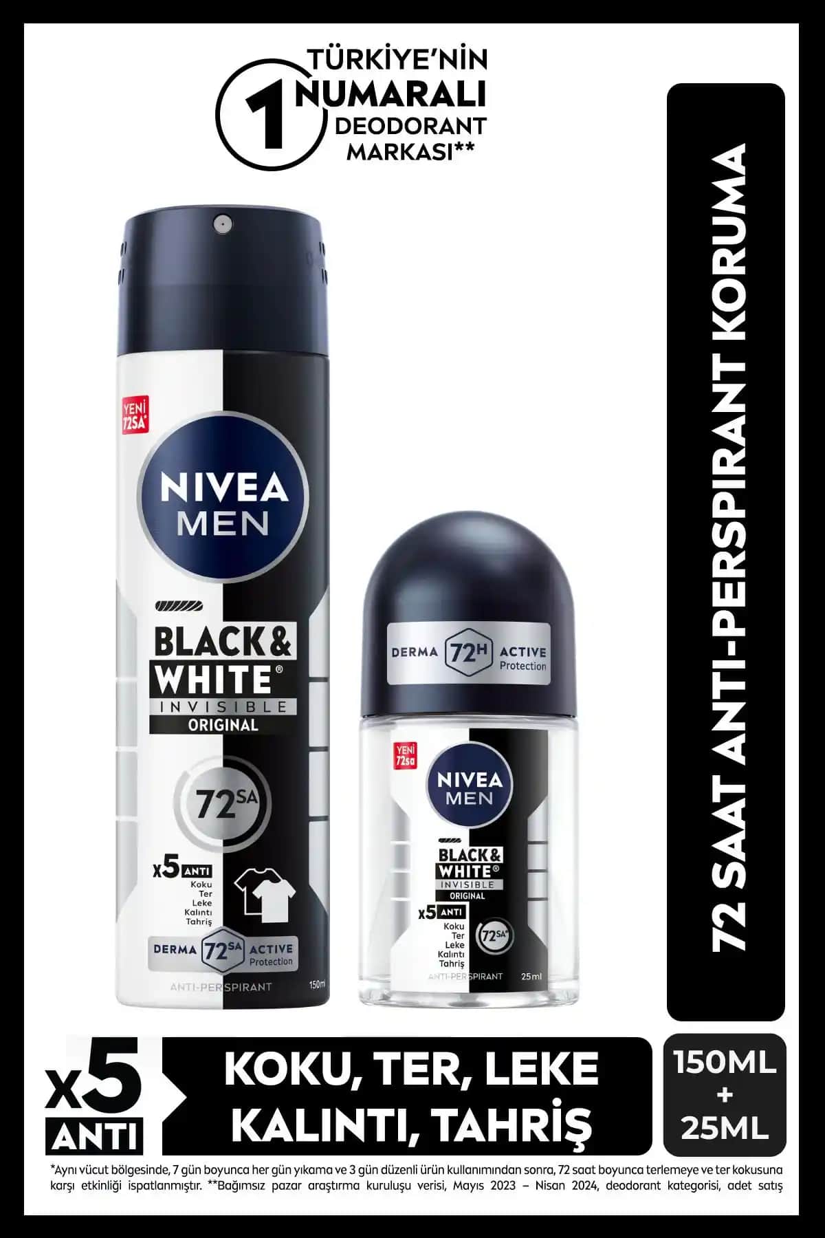 NIVEA MEN Deodorant Karşılaştırması: Black&White Invisible ve Fresh Active