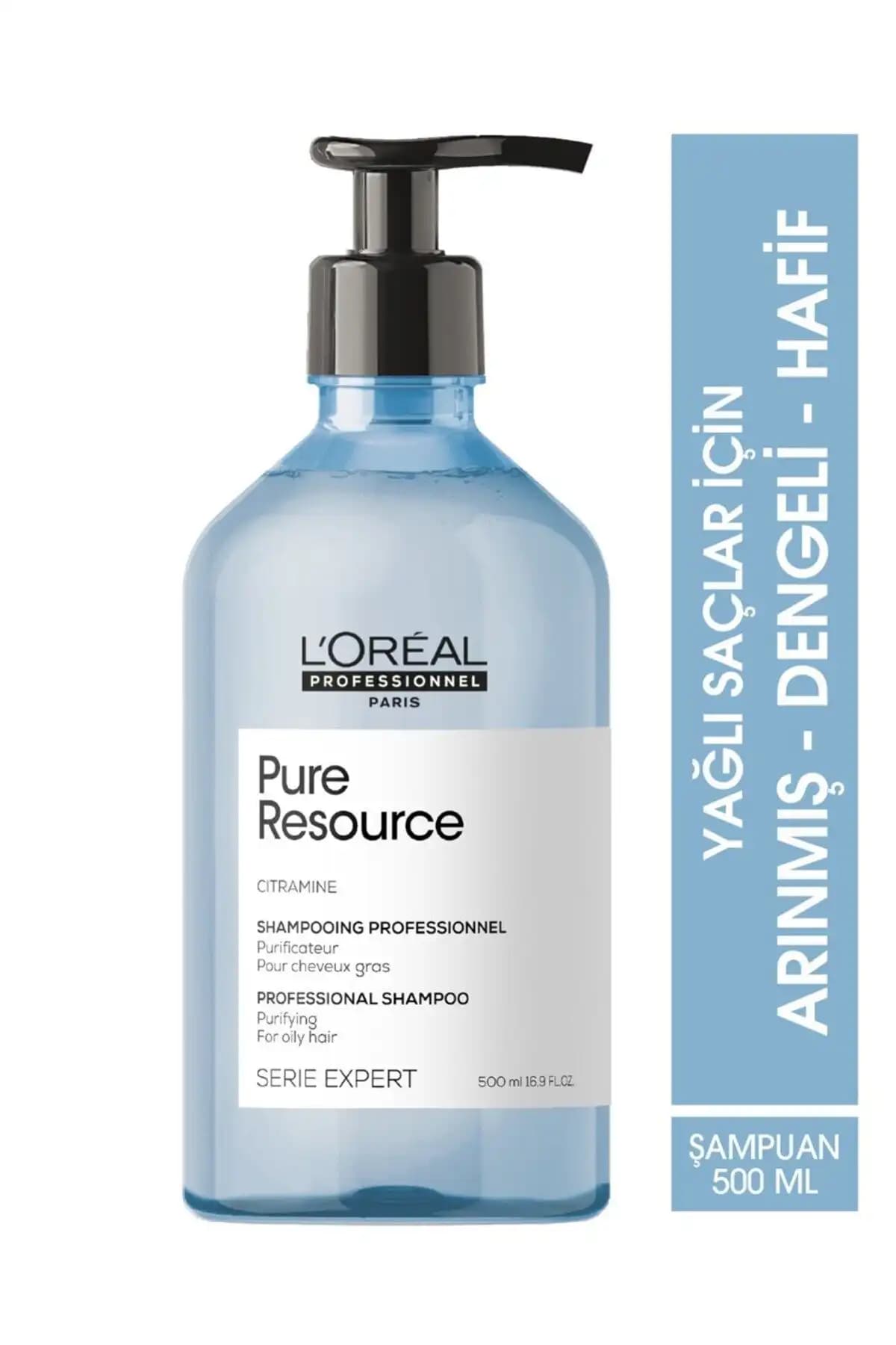 L'oreal Professionnel Loreal Serie Expert Pure Resource Yağlı Saçlar Için Arındırıcı Şampuan 500 ml