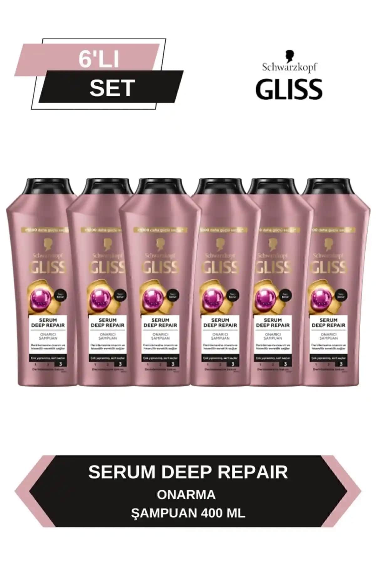 Gliss Serum Deep Repair Onarıcı Şampuan 400 ml ve 500 ml Karşılaştırması Yapın