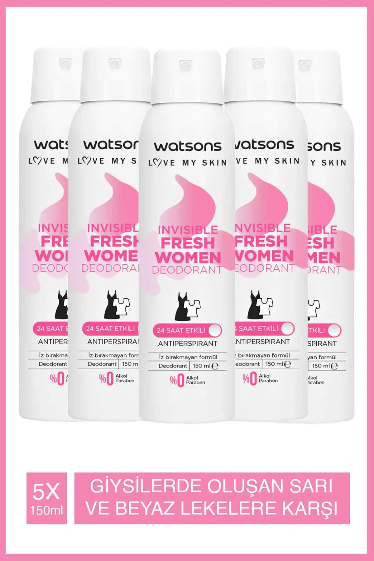 Watsons Invisible Fresh ve Shower Fresh Deodorant Karşılaştırması