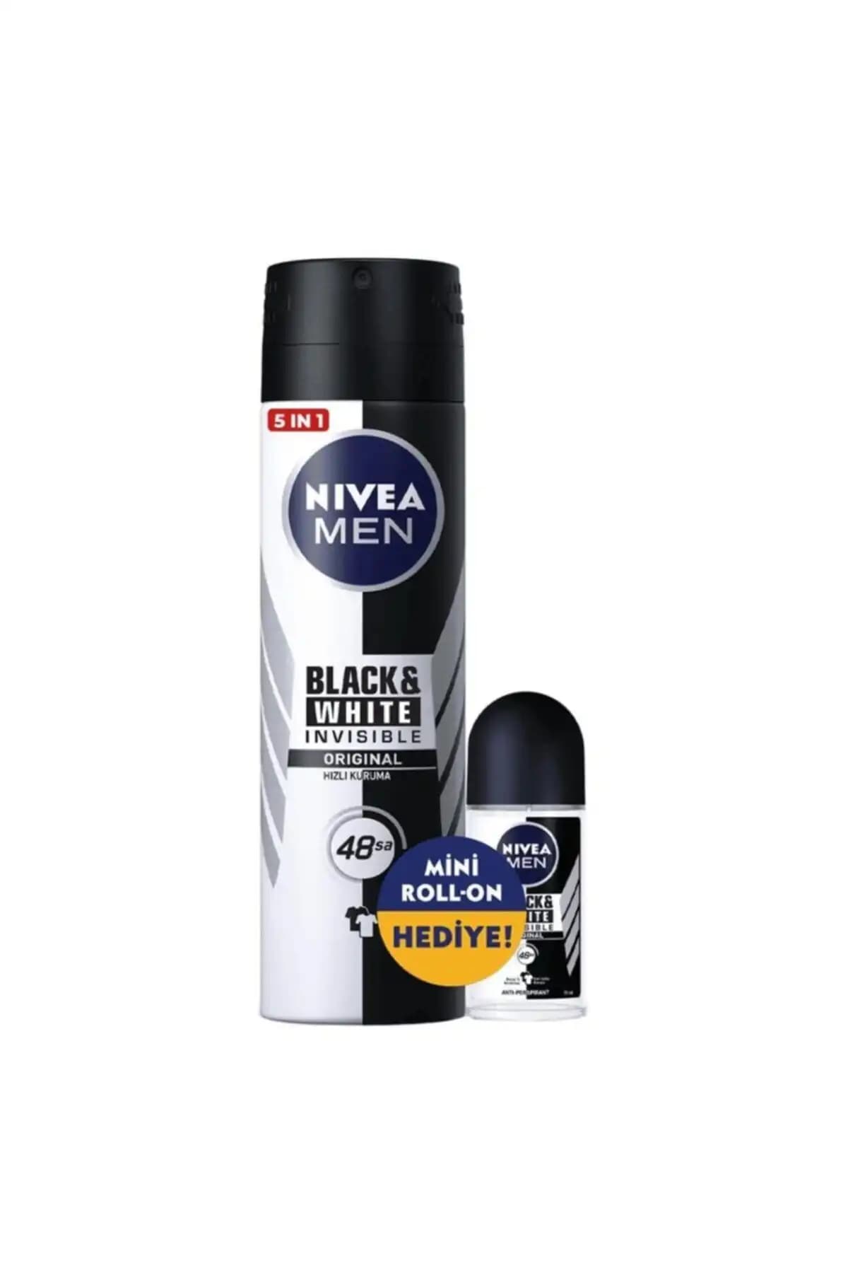 NIVEA Invisible B&w Originals Erkek Deodorant Sprey 150 ml + Invisible B&w Originals Erkek Deo