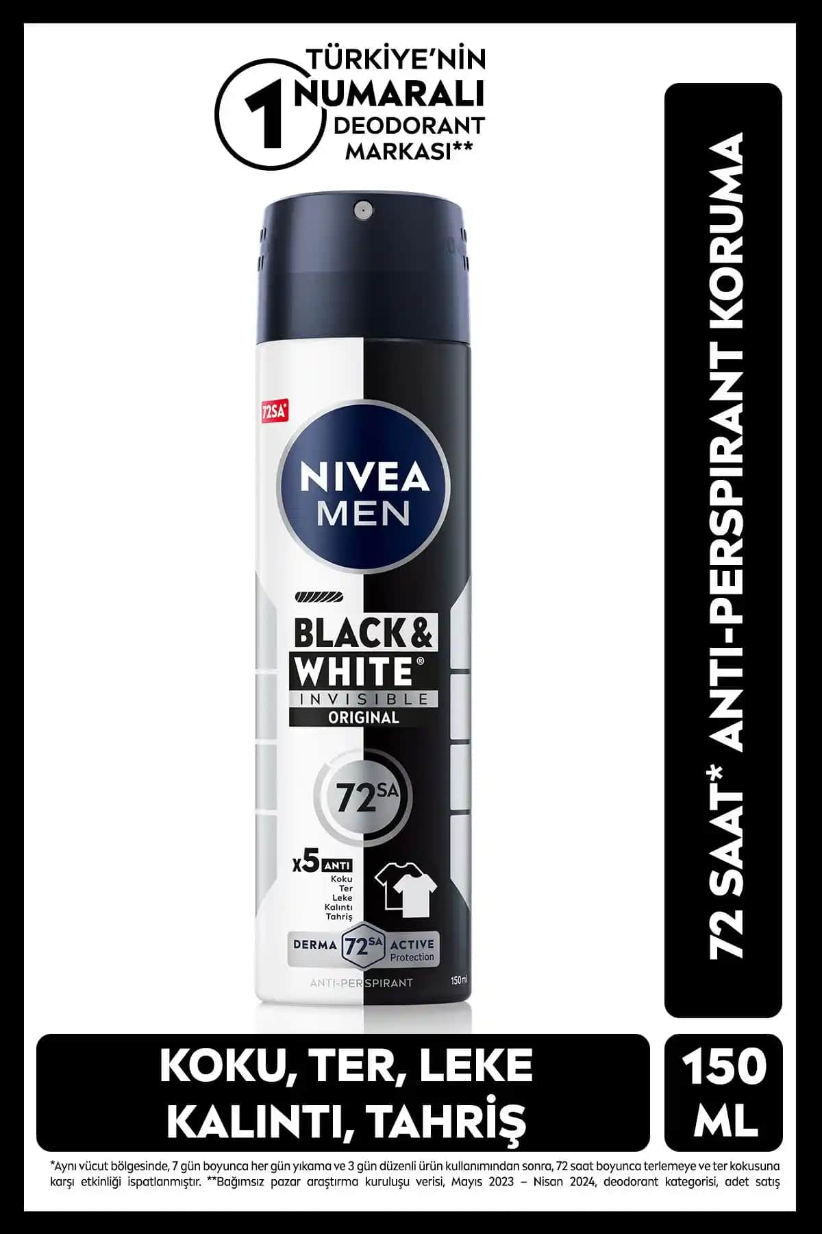 NIVEA MEN Erkek Sprey Deodorantları: Black&White Invisible ve Fresh Active Karşılaştırması
