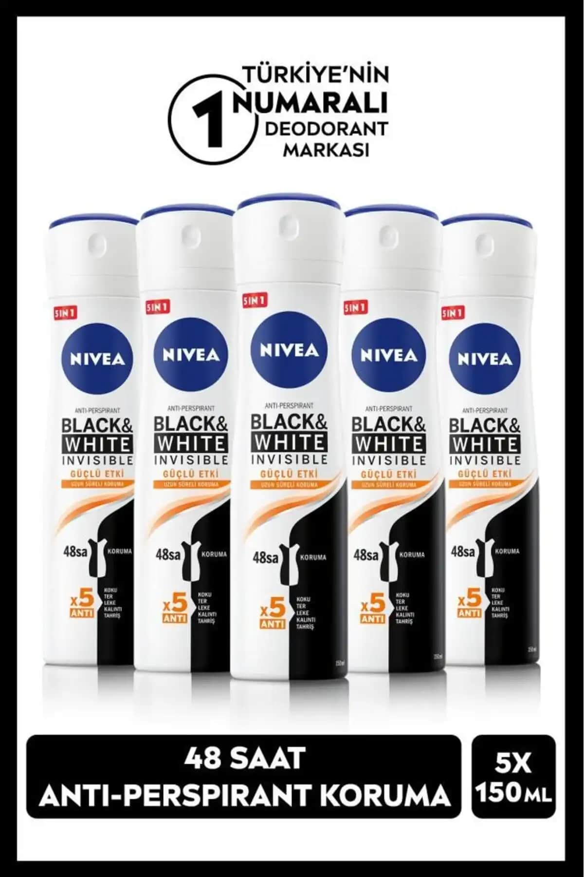 NIVEA Men Erkek Sprey Deodorant Black&White Invisible ve Dry Fresh Karşılaştırması