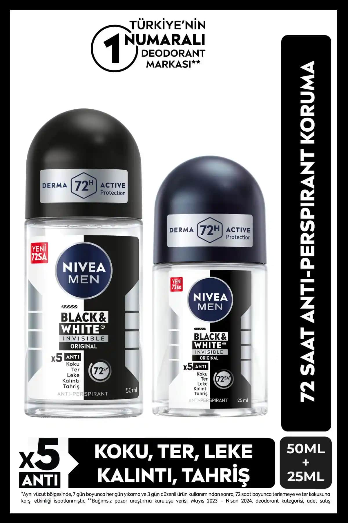 NIVEA Men Roll-on Deodorant İncelemesi: Black&White Invisible ve Cool Kick Karşılaştırması