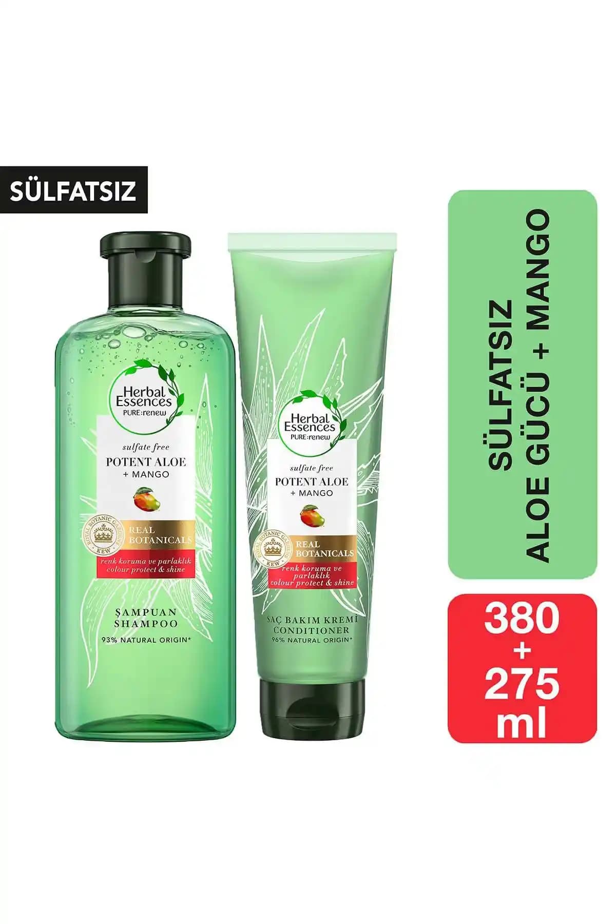 Herbal Essences Sülfatsız Şampuanlar: Aloe+Mango ve Aloe Gücü Mango Karşılaştırması